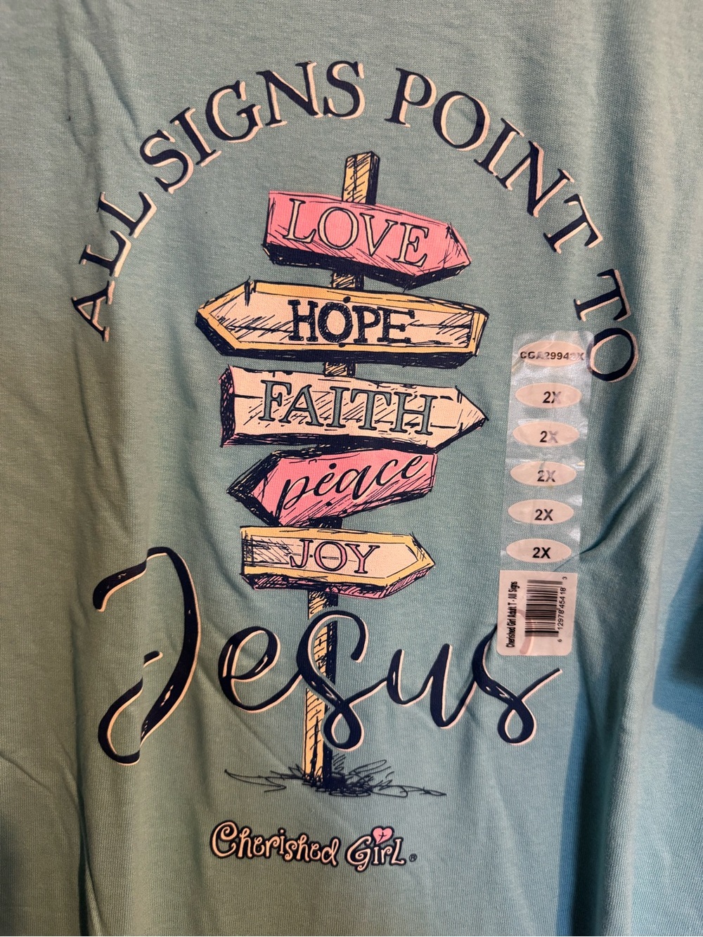 Crushing On Light Blue Graphic Tee - Cruisin' Girl - Picture 2 of 4